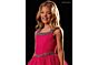 Rachel Allan 10349 Pleated Bodice Beaded Strap Dress