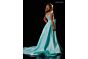 Rachel Allan 10350 Sleeveless Beaded Taffeta Overskirt Romper