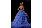 Rachel Allan 10352 Beaded Halter Neck Ruffle Skirt Dress