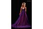 Rachel Allan 10353 Strappy Back Halter Neck Overskirt Dress
