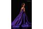 Rachel Allan 10356 Back Bow Beaded Cold-Shoulder Dress