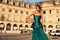 Tarik Ediz 98508 Cameron Fuchsia Evening Dress