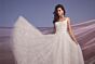 Willowby 54728 Tatum A-Line Basque Waist Scoop Neck Wedding Gown