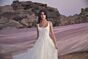 Willowby 54728 Tatum A-Line Basque Waist Scoop Neck Wedding Gown