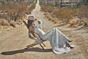 Willowby 54729 Zinnia Flounce Sleeve Plunging Neck Lace Wedding Gown