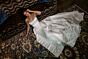 Locket 16752 Iris Detachable Overskirt Lace and Satin Wedding Dress