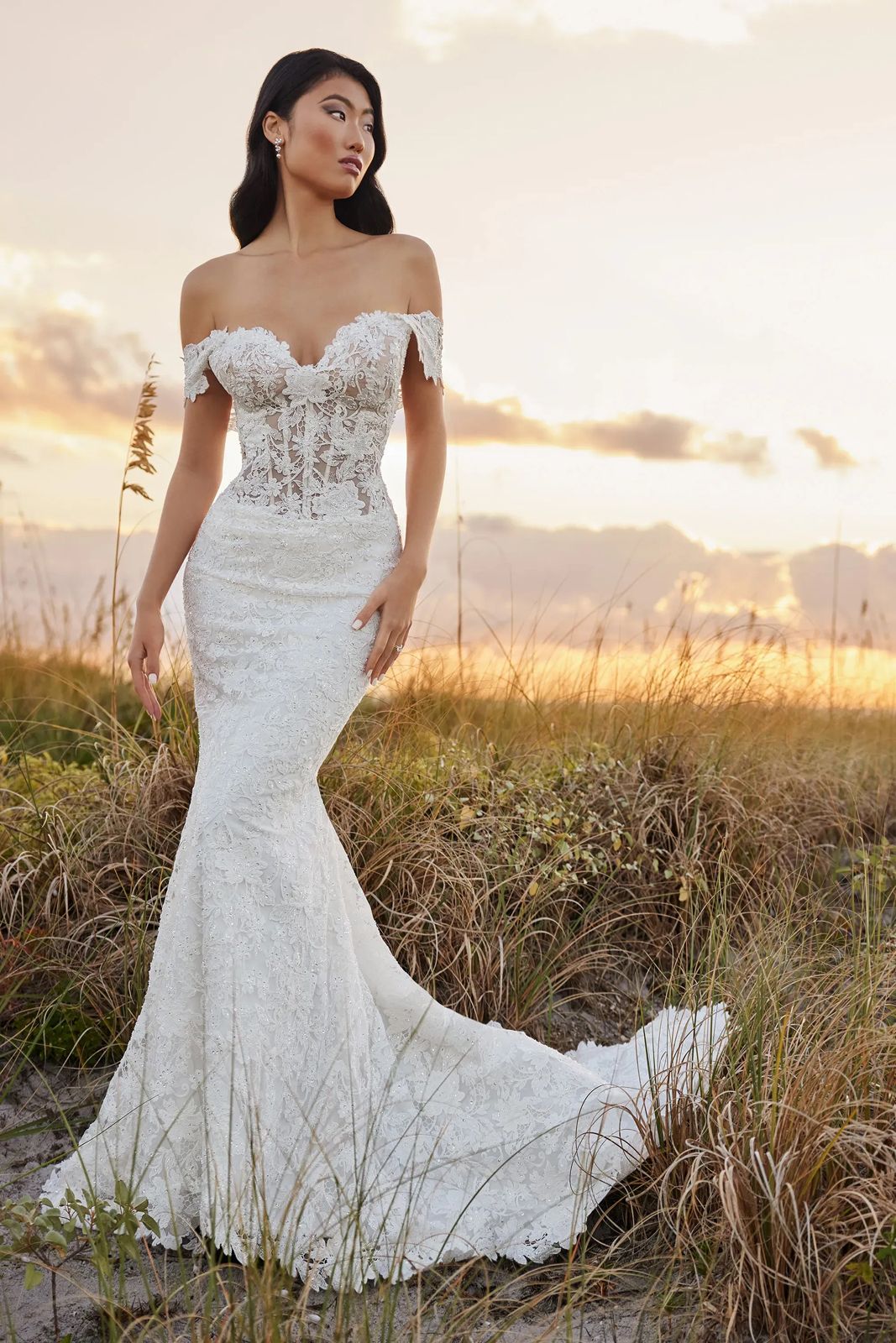 corset top wedding dress
