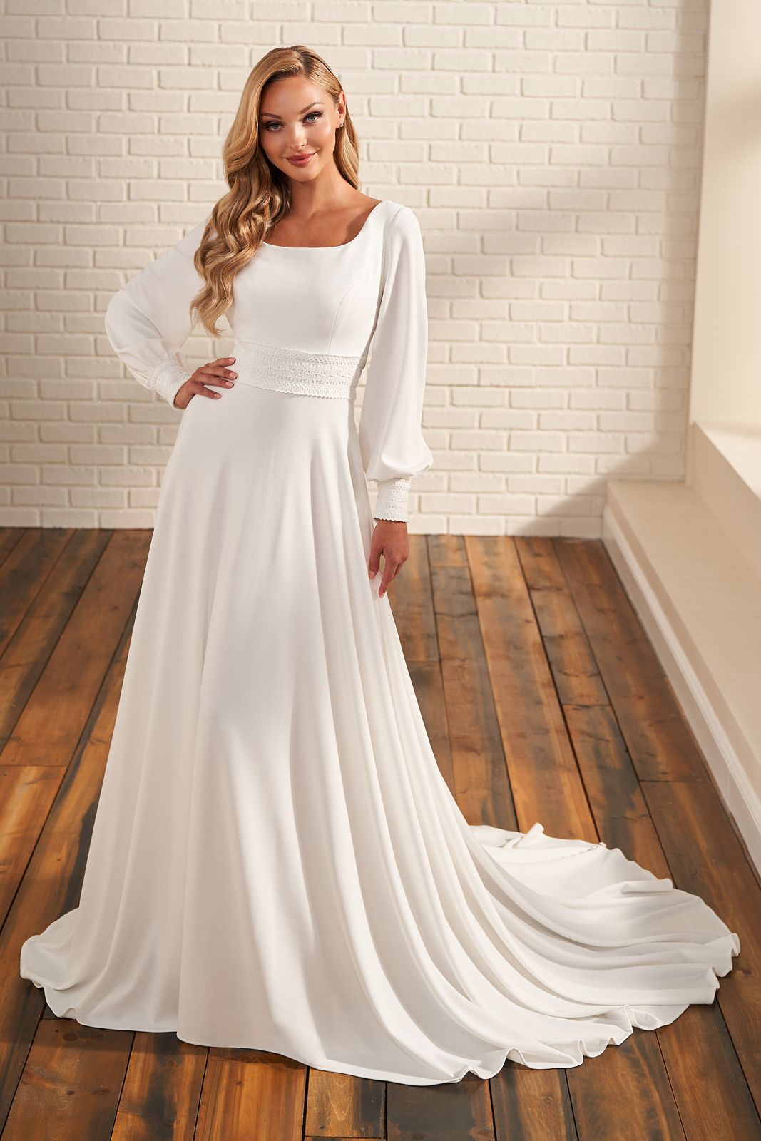simple modest wedding dress