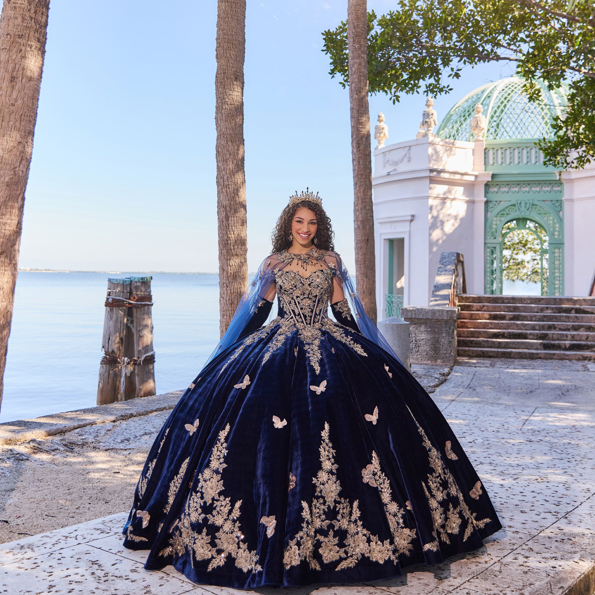 navy blue quince dress