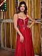 Tiffany Designs 16189 Plunging Neck Beaded A-Line Dress