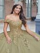 House of Wu 26042 Sequin Lace Off The Shoulder Quinceanera Dress