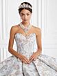 House of Wu 26947 Corset Bodice Floral Quinceanera Gown