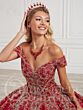 House of Wu 26963 Portrait Neckline Quinceanera Gown