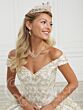 House of Wu 26963 Portrait Neckline Quinceanera Gown