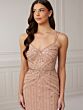 Adrianna Papell 40408 Strappy Back Beaded Dress - Stock Only
