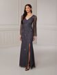 Adrianna Papell 40419 Bell Sleeve V-Neck Dress - Stock Only