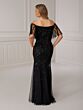 Christina Wu 40557 Off The Shoulder Flutter Sleeve Dress