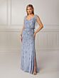 Adrianna Papell 40425 Overlay Bodice Bow Strap Dress - Stock Only