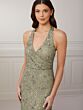 Adrianna Papell 40426 Halter Neckline Embellished Dress - Stock Only