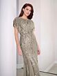 Adrianna Papell 40452 Flutter Sleeve V-Back Dress - Stock Only