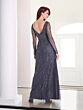 Adrianna Papell 40454 Illusion Sleeve V-Neck Dress - Stock Only