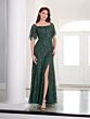 Adrianna Papell 40457 Flutter Sleeve Leg Slit Dress - Stock Only
