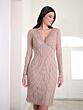 Adrianna Papell 40459 Illusion Sleeve Short Beaded Dress - Stock Only