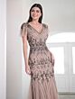 Adrianna Papell 40463 Flutter Sleeve Godet Skirt Dress - Stock Only