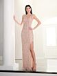 Adrianna Papell 40465 Scoop Back Cutaway Slit Dress - Stock Only