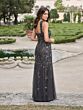 Christina Wu 40568 Halter Neckline Floral Beaded Dress
