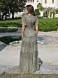 Adrianna Papell 40492 Flutter Sleeves V-Neck Dress - Stock Only