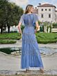 Adrianna Papell 40492 Flutter Sleeves V-Neck Dress - Stock Only