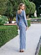 Adrianna Papell 40495 Bateau Neckline Long Sleeve Dress - Stock Only