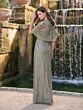 Adrianna Papell 40499 Cape Sleeve Side Slit Dress - Stock Only
