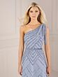 Adrianna Papell 40432 Back Slit One Shoulder Dress - Stock Only