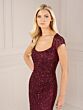 Christina Wu 40558 Cutout Back Embellished Dress