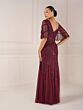 Christina Wu 40560 Flutter Sleeve V-Neck Dress
