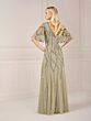 Christina Wu 40560 Flutter Sleeve V-Neck Dress