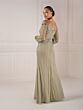 Adrianna Papell 40437 Bishop Sleeves Embellished Dress - Stock Only