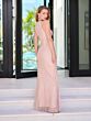Adrianna Papell 40466 Halter Neck Cut-In Shoulder Beaded Dress - Stock Only