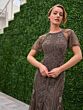 Adrianna Papell 40472 Godet Skirt Jewel Neck Dress - Stock Only