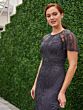 Adrianna Papell 40472 Godet Skirt Jewel Neck Dress - Stock Only