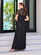 Adrianna Papell 40474 Scoop Neck Short Sleeve Dress - Stock Only