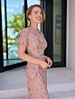 Adrianna Papell 40474 Scoop Neck Short Sleeve Dress - Stock Only