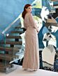 Adrianna Papell 40478 Illusion Sleeve High Slit Dress - Stock Only