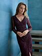 Adrianna Papell 40478 Illusion Sleeve High Slit Dress - Stock Only