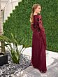 Adrianna Papell 40480 Split Sleeve Square Neck Dress - Stock Only