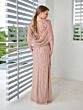 Adrianna Papell 40484 Cowl Back Illusion Neck Dress