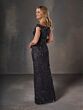Adrianna Papell 40506 High Slit Off The Shoulder Dress - Stock Only