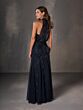Christina Wu 40571 Halter Neckline Leaf Beadwork Dress